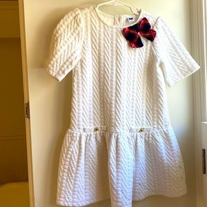 Janie and Jack Cream Christmas Dress